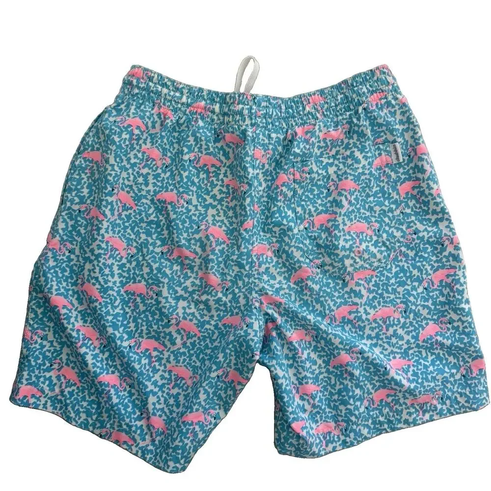 Chubbies The Domingos Are For Flamingos 7” Classic Swim Trunk Medium Lined Beach